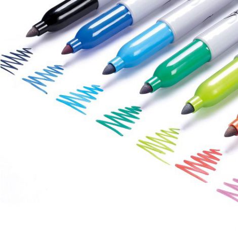 Markery permanentne Sharpie Fine, 4 kolory Pastel - 3